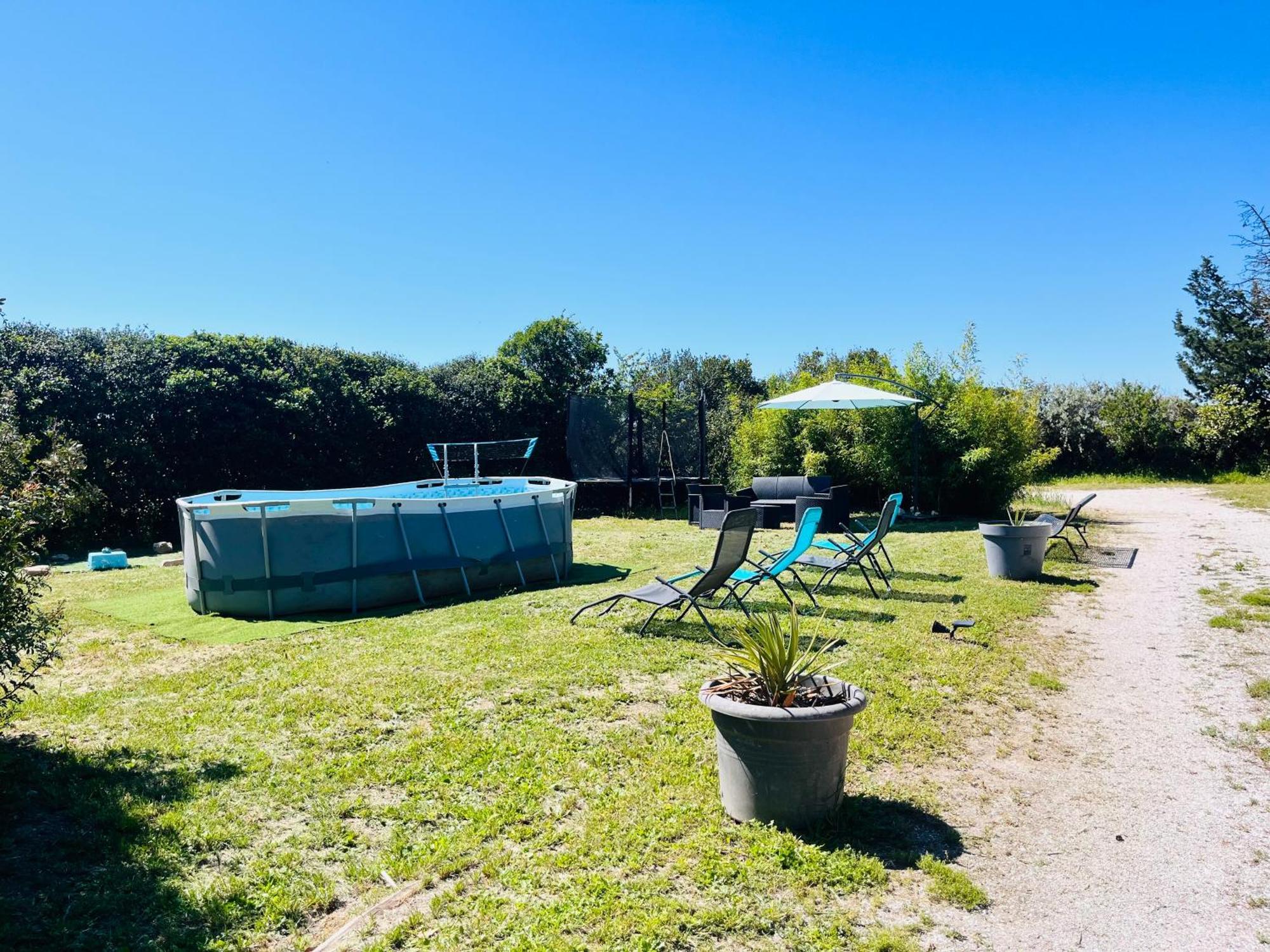 Villa Location T3 Jardin Avec Piscine à Mèze Extérieur photo